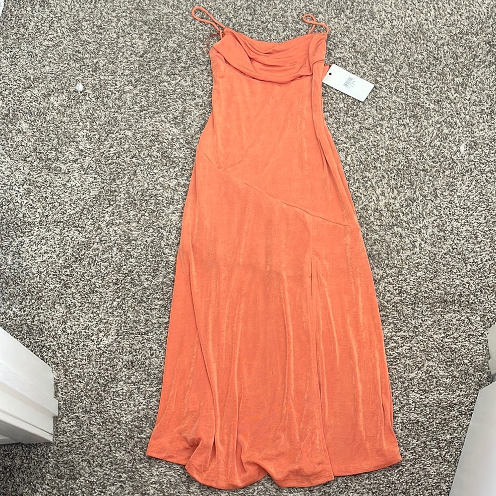 NWT midi cowl neck dress